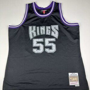 Sacramento Kings Jason Williams Mitchell & Ness Black 2000-01 Jersey MSR…